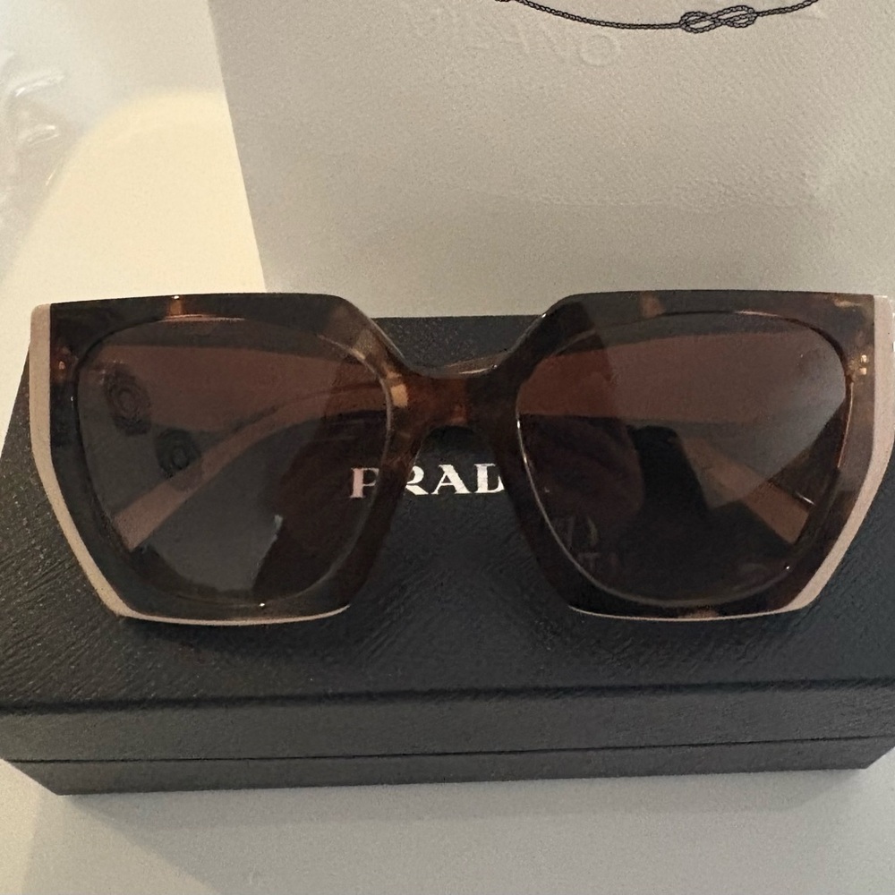 Prada Women's Brown/Blush Sunglasses